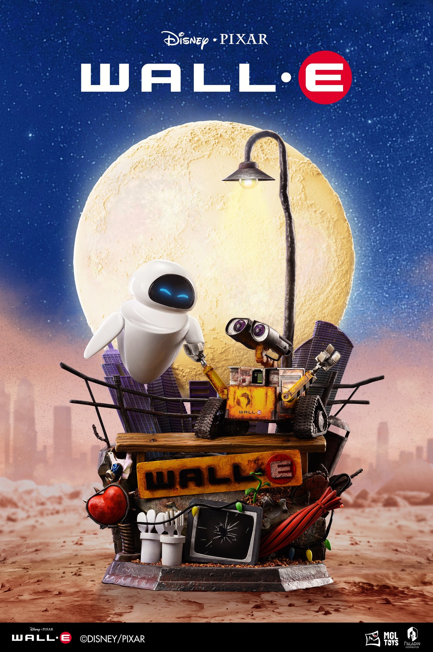 MGL TOYS - WallE and Eve (Licensed by Disney/PIXAR) [PRE-ORDER CLOSED]