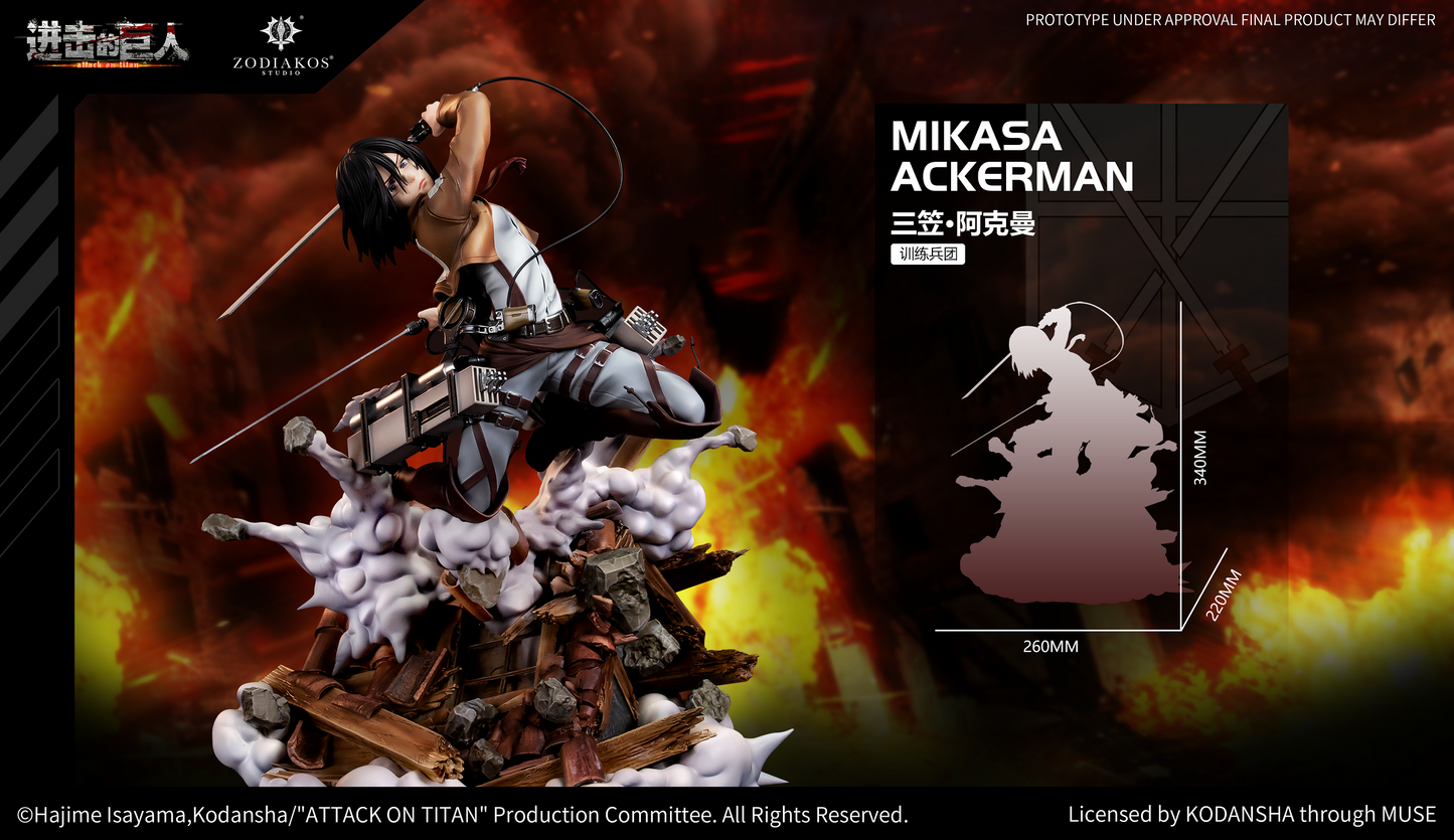 Zodiakos Studio - Attack On Titan Mikasa Ackerman (Licensed) [PRE-ORDER CLOSED]