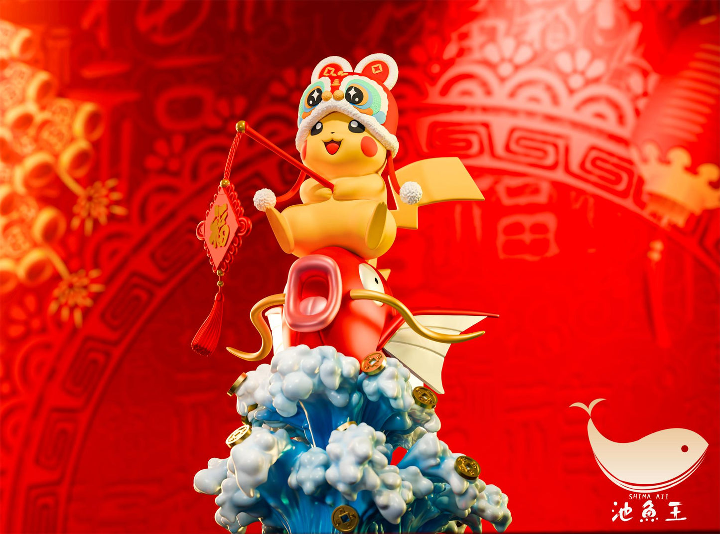 Shima Aji Studio - Chinese New Year Version Plkachu and Magikarp [PRE-ORDER]