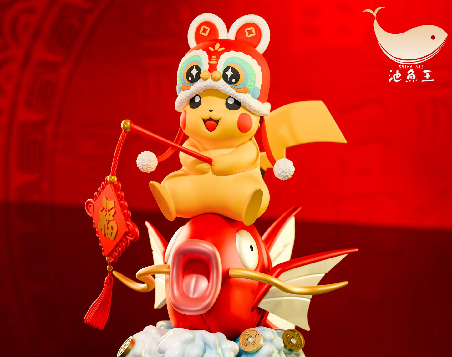 Shima Aji Studio - Chinese New Year Version Plkachu and Magikarp [PRE-ORDER]