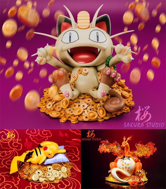 Sakura Studio - Gold Coin Series Meowth [PRE-ORDER CLOSED]