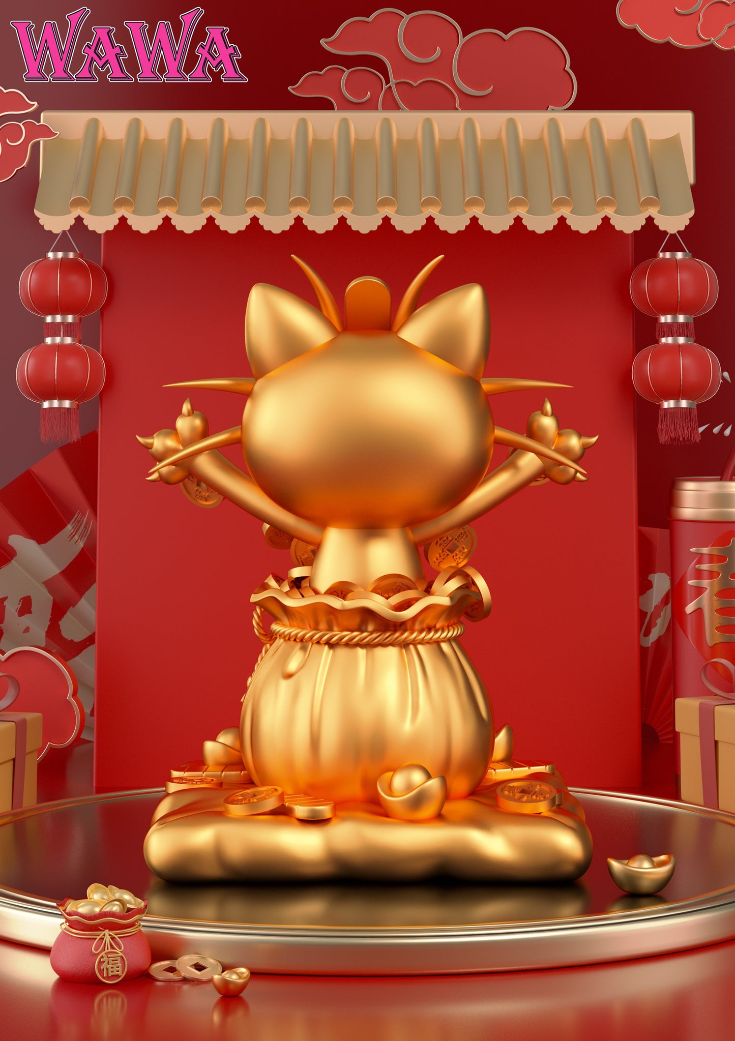 WAWA Studio - Chinese New Year Meowth [PRE-ORDER CLOSED]