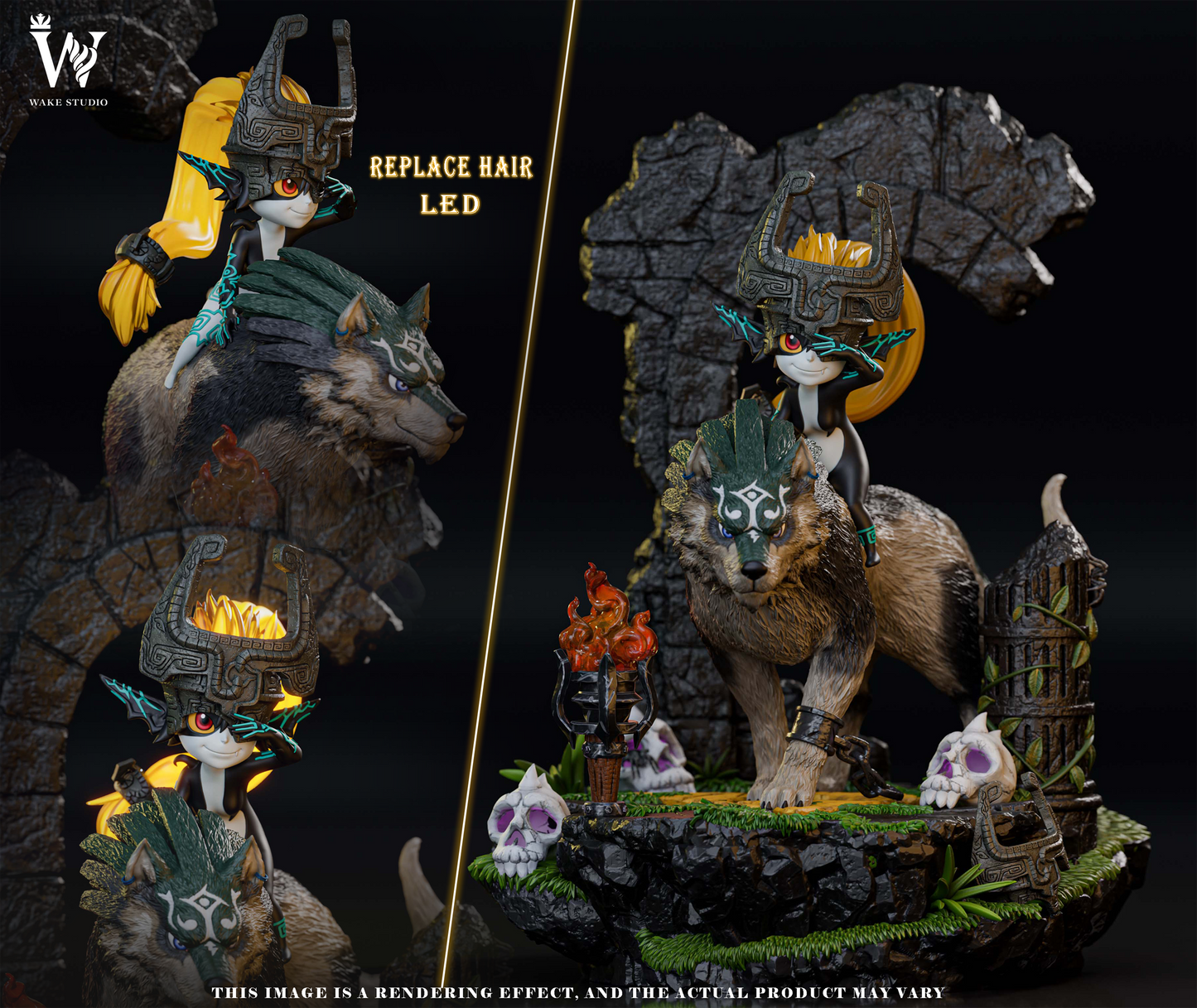 Wake Studio - Wolf Link and Zelda Midna [PRE-ORDER CLOSED]