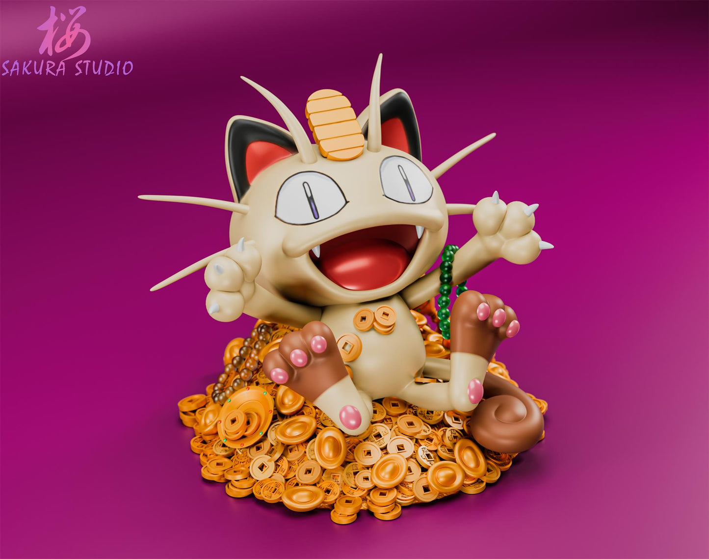 Sakura Studio - Gold Coin Series Meowth [PRE-ORDER CLOSED]