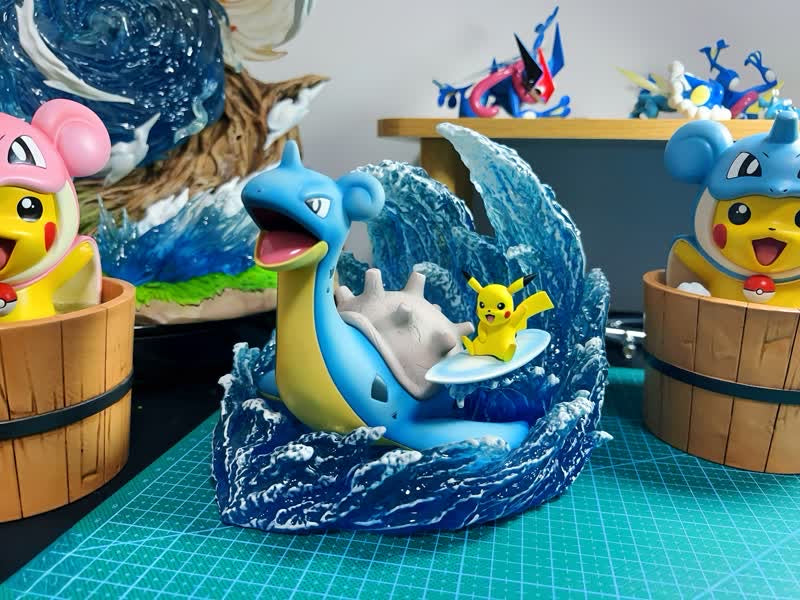 Po Ke Studio - Lapras and Surfing Plkachu [PRE-ORDER]