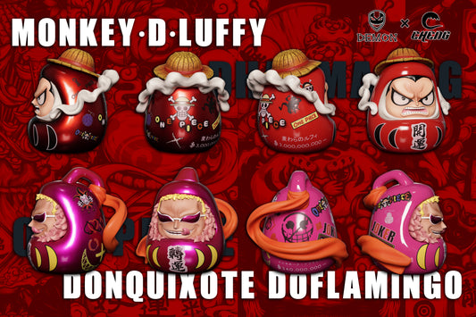 Demon Studio X Cheng Studio - Daruma Series Luffy And Doflamingo [PRE-ORDER CLOSED]