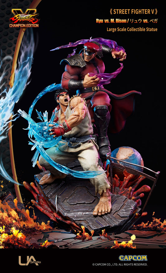 UNiQUE ART - Street Fighter V Ryu VS M.Bison (Licensed) [PRE-ORDER CLOSED]