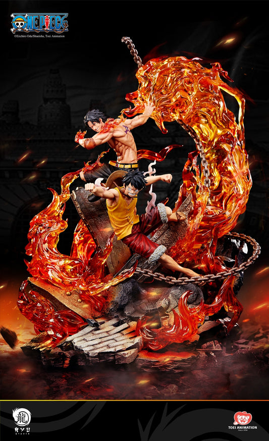 RYU Studio - One Piece Luffy and Ace (Licensed) [PRE-ORDER CLOSED]