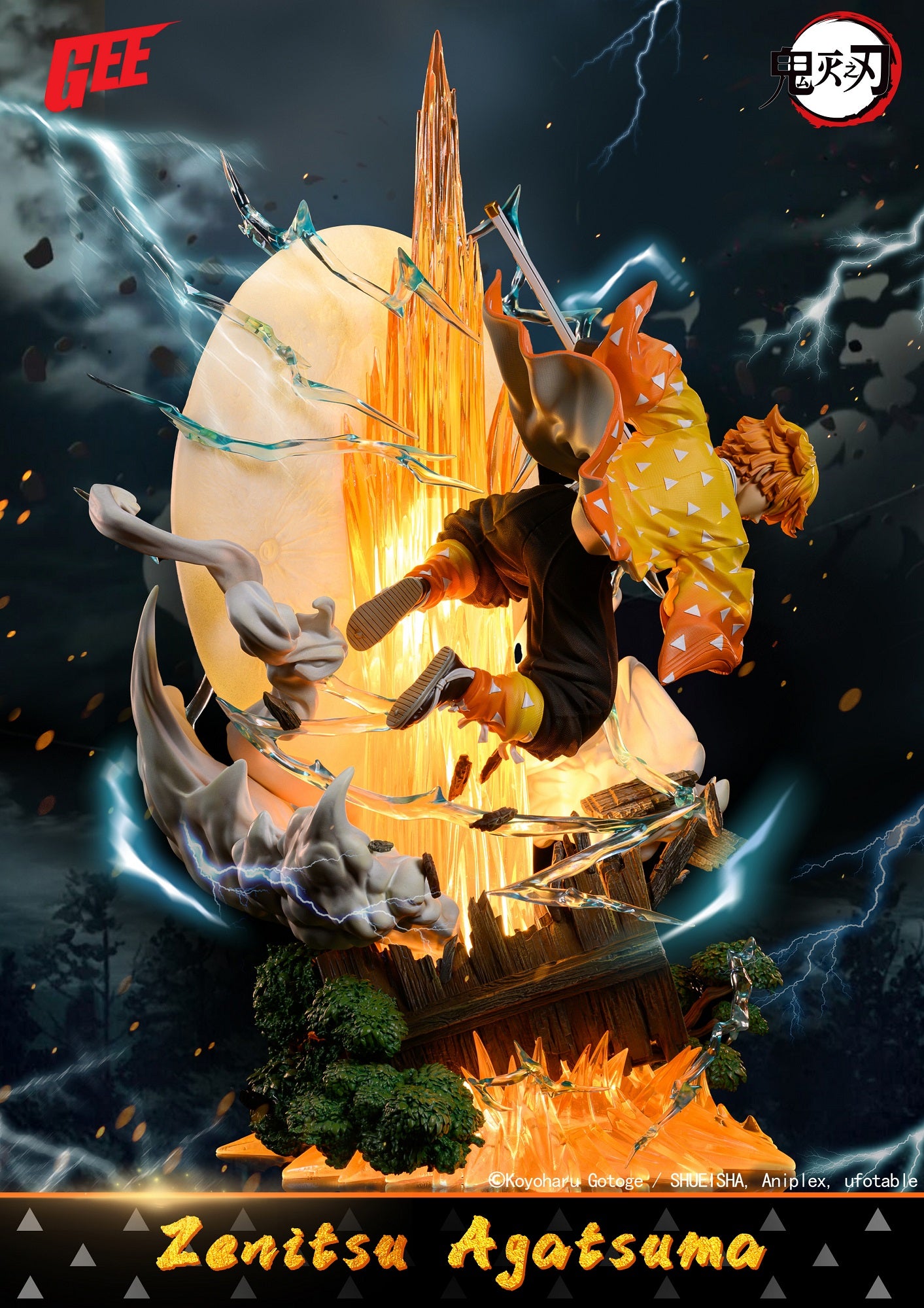 Zenitsu Agatsuma - Thunder Breathing Demon Slayer Art nel 2023